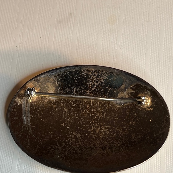 Vintage Estate  Multi Bezel Set SemiPrecious Stone & Crystal Jeweled  Brooch Pin - Picture 9 of 9